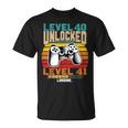 レベル40 アンロック レベル41 ロード中 40歳の誕生日 Tシャツ