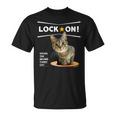 ロックオンなねこ 狙う猫 Cat Tシャツ