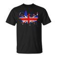 ロンドン スカイライン イギリス 愛 ユニオンジャック イギリス国旗 Tシャツ
