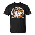 ローの馬と虎を抱きしめる Cuddling Horse And Tiger In Love Tシャツ