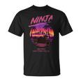 ヴィンテージ Ninja スポーツバイク スーパースポーツ 80S 映画 シンセウェーブ マイアミ バイス シティー Tシャツ