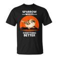 ヴィンテージ スズメの鳥 Make Everything Better スズメの鳥 Tシャツ