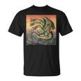 ヴィンテージ ドラゴンキング ギドラ アート 夕日 日本人 キッズ 男性 Tシャツ