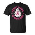 乳がんはブーシート ゴースト ピンクリボン ハロウィン Tシャツ