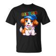 仔犬 野球 Decoy デコピン 愛犬 Kooikerhondje かわいい 人気者 Tシャツ