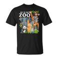 動物園動物 サファリパーティー 動物園サファリ動物園 Tシャツ