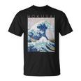 北斎 神奈川沖大波 アーティストのために Tシャツ