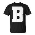 大文字b アルファベットモノグラム イニシャル Tシャツ