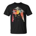 宇宙船 宇宙人 猫 Ufo 黒猫 面白い Tシャツ
