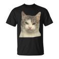 怒っている猫 リアル ミーム ウイルス インターネット Tシャツ