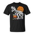 恐竜 T-Rex スケルトン 古代 科医 恐竜 怖い ハロウィン Tシャツ