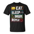 打楽器 ドラム 音楽 ドラマー ミュージシャン プレイヤー Tシャツ