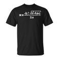 数学クラスの二次方程式 Quadratic Formula For Math Class Tシャツ