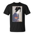 日本美術 芸者 日本木版 新版画美人画 Tシャツ