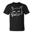 煙草を吸う猫 猫好き Tシャツ