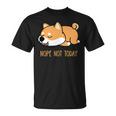 犬 おもしろ 明日から本気出すから 可愛い 柴犬 シバイヌ 豆柴 マメシバ 小豆柴 Tシャツ