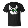 犬のサングラス喫煙420クールな雑草大麻マリファナ Tシャツ