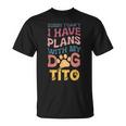 犬名 Tito パーソナライズギフト ビジーウィズ マイドッグ Tito Tシャツ