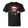 猫 クリスマス クリスマスパーティー Tシャツ