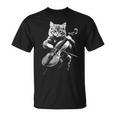 猫 演奏 チェロ ヴィンテージ ジャズ ミュージシャン チェリスト Tシャツ