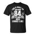 男性、女性、84歳の誕生日への84歳の誕生日プレゼント 長袖tシャツ Tシャツ