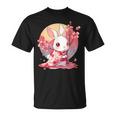 白うさぎの春のさくらアドベンチャー Tシャツ