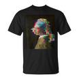 真珠の耳飾りの少女ヨハネスフェルメールグリッチ絵画 Girl With A Pearl Earringermeer Tシャツ