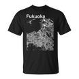 福岡ジャパン クラシック シティ マップ グラフィック Tシャツ