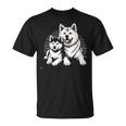 秋田犬 グラフィックtシャツ レディース メンズ Tシャツ