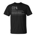 税務認定公会計士cpa Tシャツ