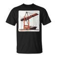 素晴らしいポートクレーン コンテナ船コスチューム Tシャツ