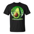 聖パトリックの日 アボカド 幸運の四つ葉のクローバー Tシャツ