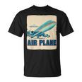 航空機愛好家のためのクールな旅客機飛行機コスチューム。 Tシャツ