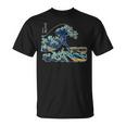 葛飾 北斎 神奈川沖浪裏 有名なヴィンテージアート スタイリッシュ Great Wave Hokusaitylish Tシャツ