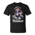 西海岸ラテン系チカーノアートヒップホップ One For The Homies Tシャツ