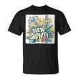 開花した外観のためのかなり新しい成長スタイル Tシャツ
