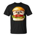 面白いtシャツ シーズー 犬 ハンバーガー メンズ 犬好き グッズ かわいい おもしろ 面白い 服 ネタ Tシャツ