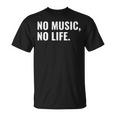 音楽家や音楽愛好家へのno Music No Life ギフト Tシャツ