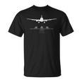 飛行機 滑走路 航空機愛好家 Tシャツ