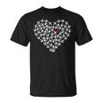 飛行機のクルーのためのaeroplane Love Heart Tシャツ