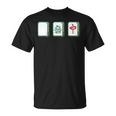 麻雀 白 發 中 Mahjong 麻雀牌 発 Tシャツ