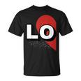 ２人で着るとハートが出来る Loveの文字になる 「Lo」カップル 恋人 Tシャツ