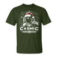 Cosmic Christmas Adventure ヴィンテージ宇宙飛行士サンタスペース Tシャツ