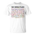 188 世界の国旗 世界の国旗 世界地図 Tシャツ