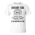 Im 1月ガール 1975年 1月生まれ 1975年 1月少女 Tシャツ