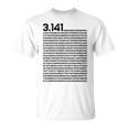 314 円周率の日 数学 非合理数 円周率 Tシャツ