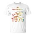 50Th Birthday 1975年4月生まれ 50歳 ヴィンテージ 長袖tシャツ Tシャツ