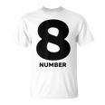 8 数字 Tシャツ