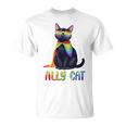 Ally Cat Lgbtゲイプライド月間2025レインボー平等権 Tシャツ