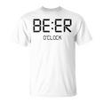Beer O'clock ビールタイム 面白いギフト ビール愛好家 Tシャツ